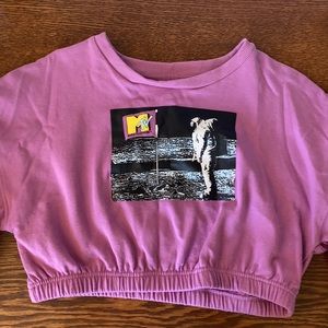 MTV cropped sweatshirt